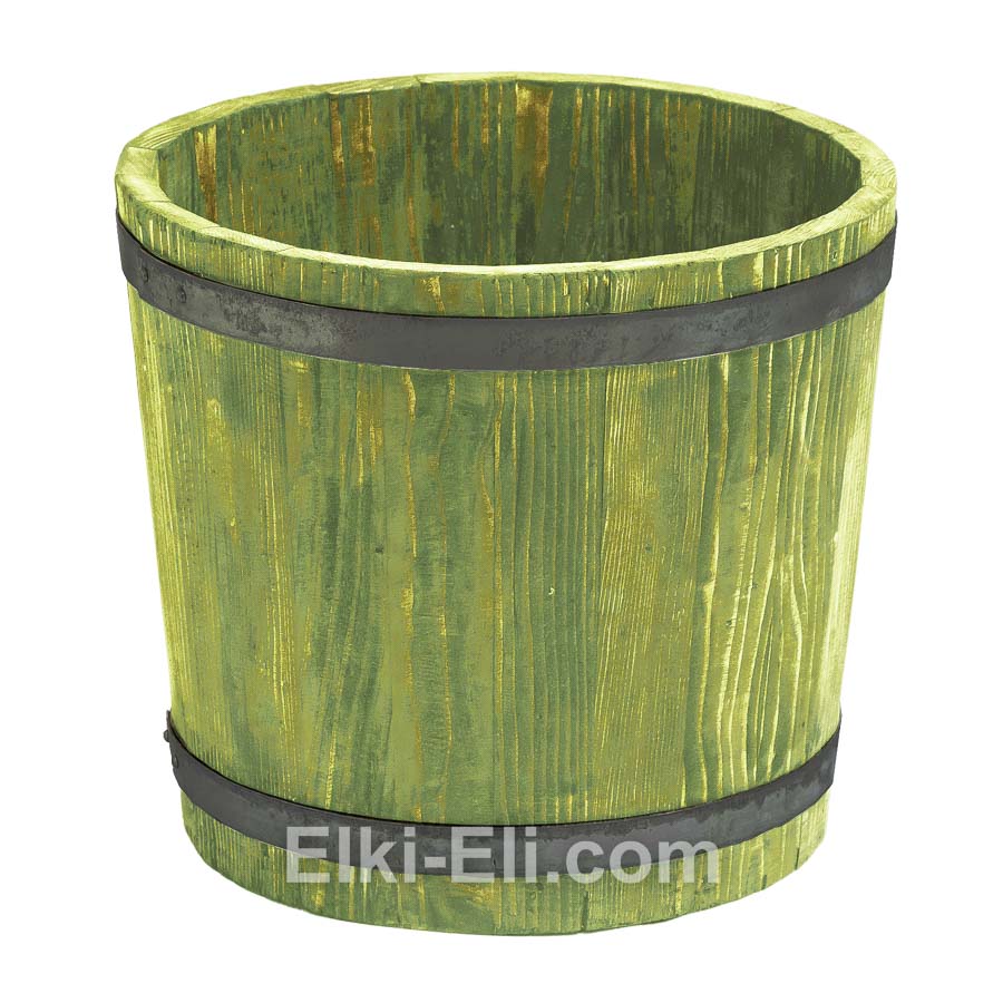 Декоративная кадка для елок (зеленая), фото