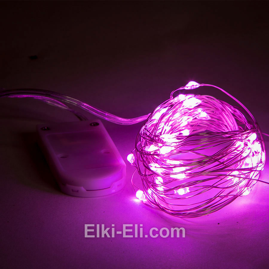 Гирлянда нитчатая светодиодная (фиолетовая), фото