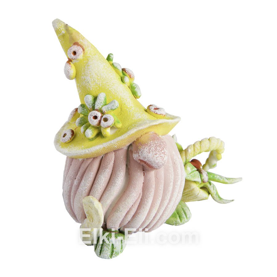 Дизайнерская новогодняя игрушка Тролль садовод (вид 3), фото