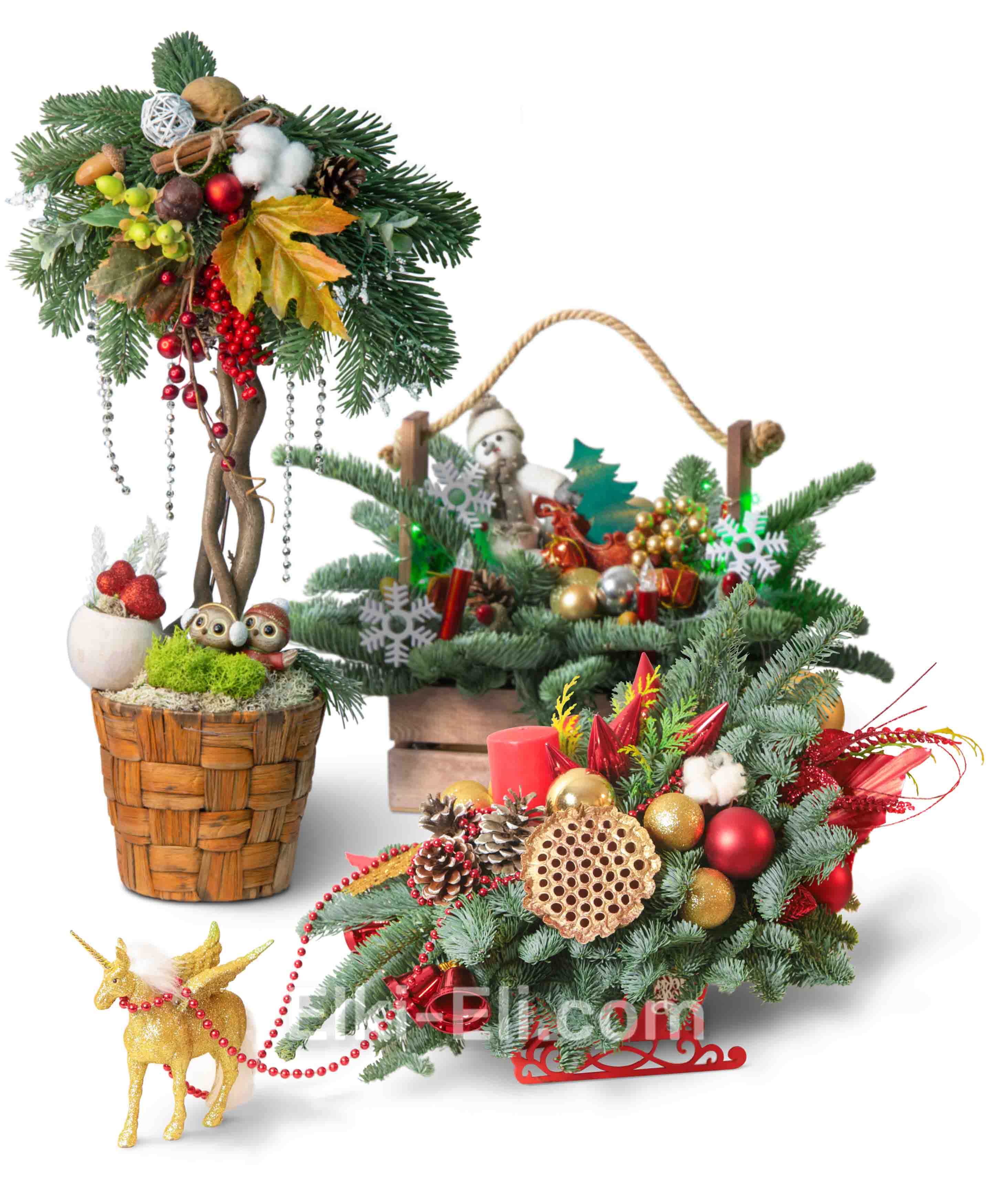 Композиции из лапника 