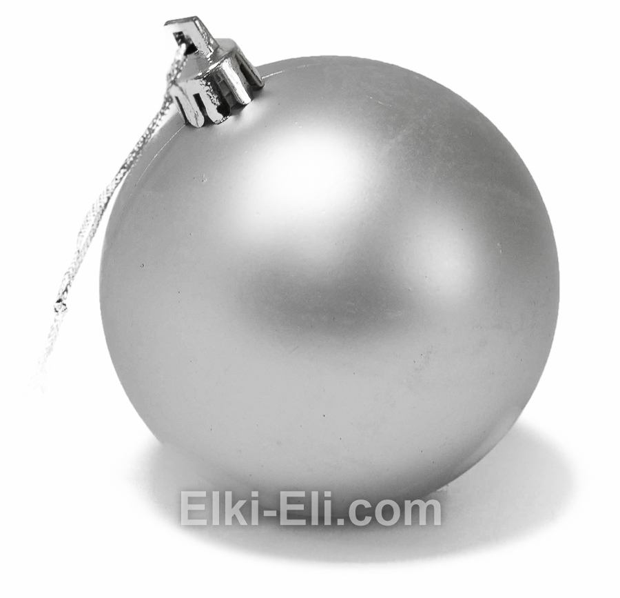 Серебряные шарики, игрушка на елку, фото