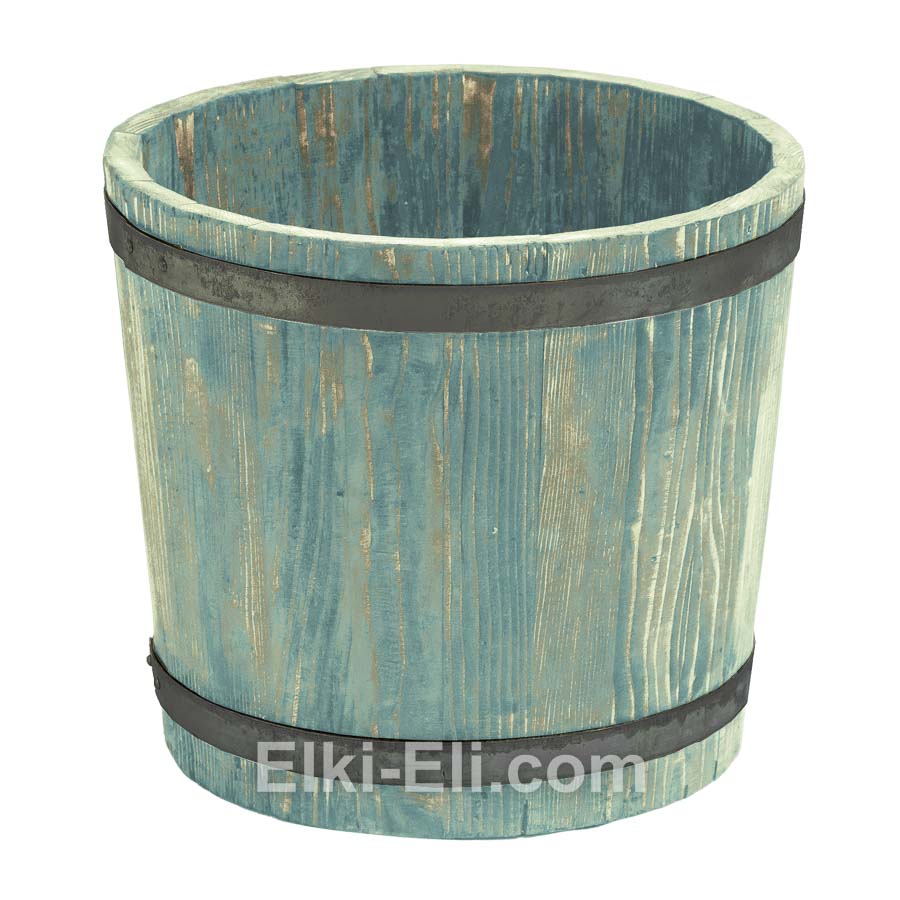 Декоративная кадка для елок (голубая), фото