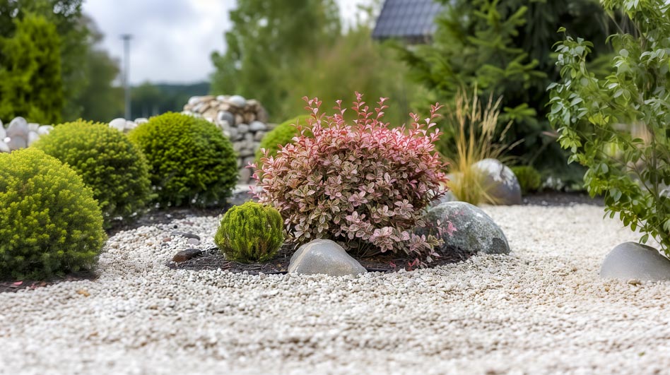 Барбарис Тунберга Natasza в миксбордере