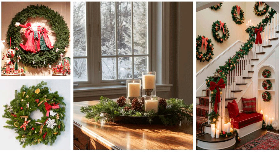 Новогодние венки из лапника - неотъемлемая часть праздничного декора.