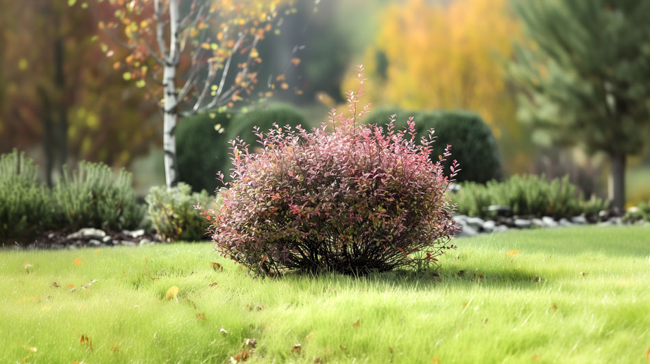 Барбарис Тунберга Natasza в качестве солитера