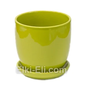 Цветочный керамический горшок «Amsterdam» с подставкой, фото