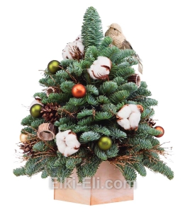 Елочка из лапника «Зимняя сказка», фото Елочка из лапника «Зимняя сказка», фото