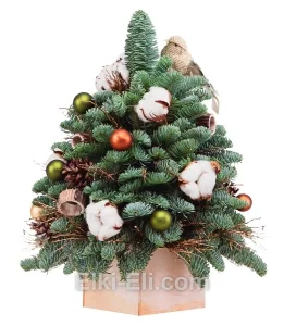 Елочка из лапника «Зимняя сказка», фото Елочка из лапника «Зимняя сказка», фото