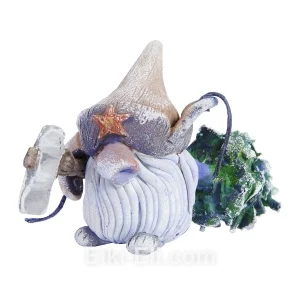 Дизайнерская новогодняя игрушка Тролль с елкой, фото