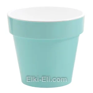 Кашпо «Порто» (темный нефрит) с дренажной вставкой, фото