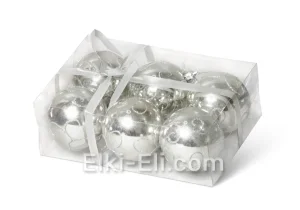 Набор новогодних игрушек №1 (серебро), фото