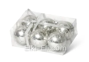 Набор новогодних игрушек №1 (серебро), фото