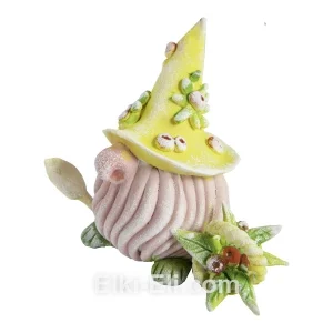 Дизайнерская новогодняя игрушка Тролль садовод, фото