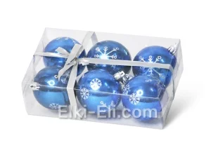 Набор новогодних игрушек №6 (синий), фото