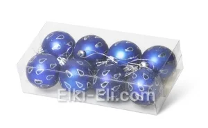 Набор новогодних игрушек №3 (синий), фото