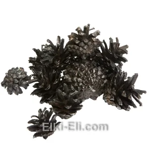 Маленькая цветная сосновая шишка (цвет: черный), фото