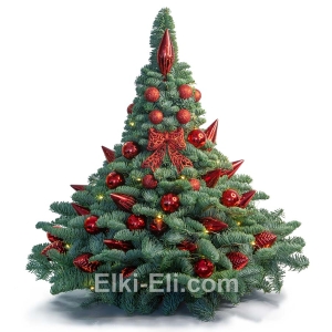 Елочка из лапника «Красный закат», фото