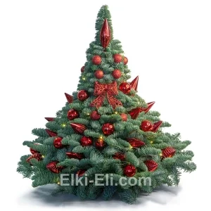 Елочка из лапника «Красный закат», фото Елочка из лапника «Красный закат», фото