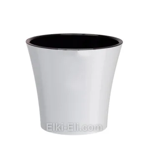 Кашпо «Арте» (белый) с системой дренажа, фото