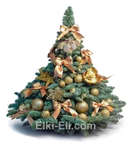 Елочка из лапника «Рождественское утро», фото Елочка из лапника «Рождественское утро», фото