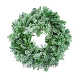 Новогодний подвесной венок "Пихта Нобилис" из лапника Пихты Нобилис, фото