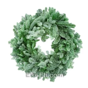 Новогодний подвесной венок "Пихта Нобилис" из лапника Пихты Нобилис, фото