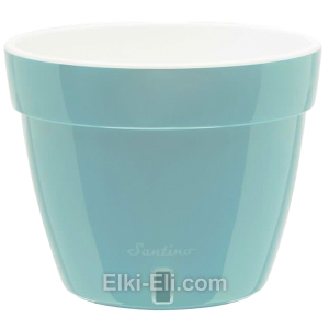 Кашпо «Асти» (нефрит) с системой дренажа и уровнем воды, фото