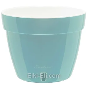 Кашпо «Асти» (нефрит) с системой дренажа и уровнем воды, фото