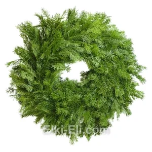 Новогодний подвесной венок "Пихта сибирская" из лапника Пихты Сибирской, фото