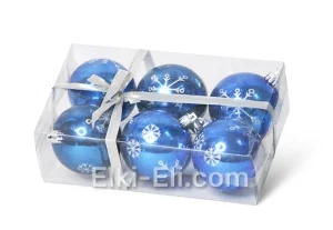 Набор новогодних игрушек №6 (синий), фото