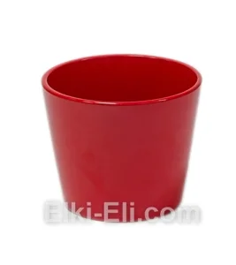 Кашпо керамическое «Christmas» (красный) , фото