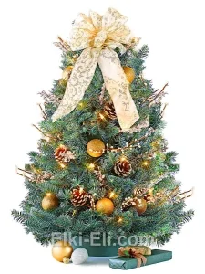 Елочка из лапника «Новогоднее чудо», фото Елочка из лапника «Новогоднее чудо», фото