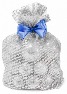 "Рождественский мешочек" серебряные, фото