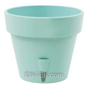 Кашпо «Латина» (нефрит) с системой дренажа и уровнем воды, фото