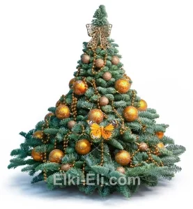 Елочка из лапника «Зимнее солнце», фото Елочка из лапника «Зимнее солнце», фото