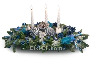 Композиция "Сапфировый иней", фото