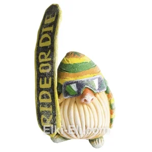 Дизайнерская новогодняя игрушка Тролль сноубордист, фото