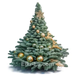 Елочка из лапника «Золотая сказка», фото Елочка из лапника «Золотая сказка», фото