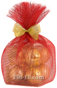 "Рождественский мешочек" золотые, фото