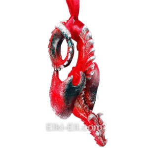 Дизайнерская игрушка "Алый дракончик", фото