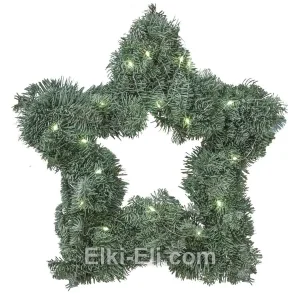 Венок "Звезда" с гирляндой, фото