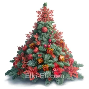 Елочка из лапника «Снегири», фото Елочка из лапника «Снегири», фото